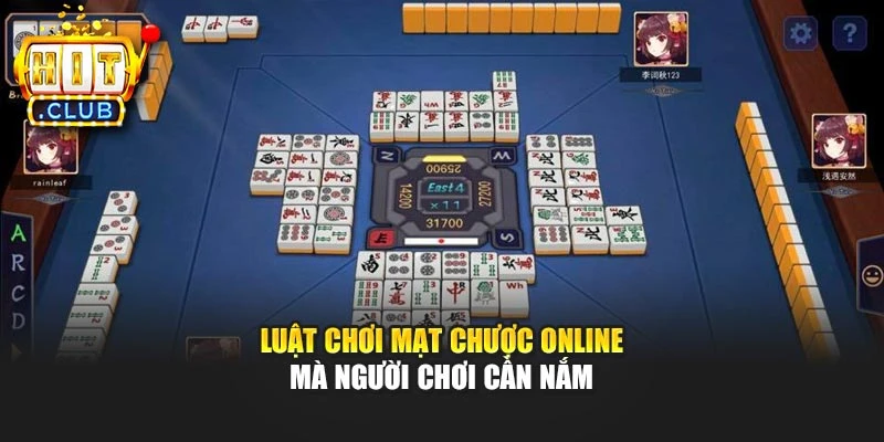 Luật chơi mạt chược online mà người chơi cần nắm